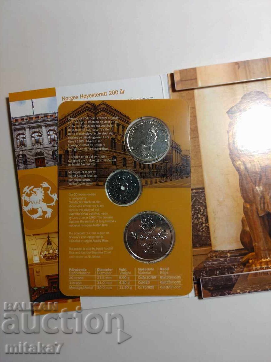 Auction Coin set and medal, Norway, 2015. Auction Coin set and medal, Norway, 2015.