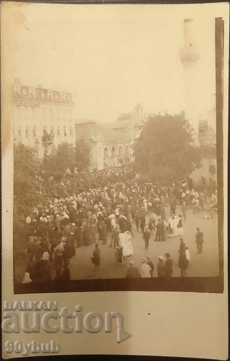 Fotografie originală veche Sofia 1913 eveniment