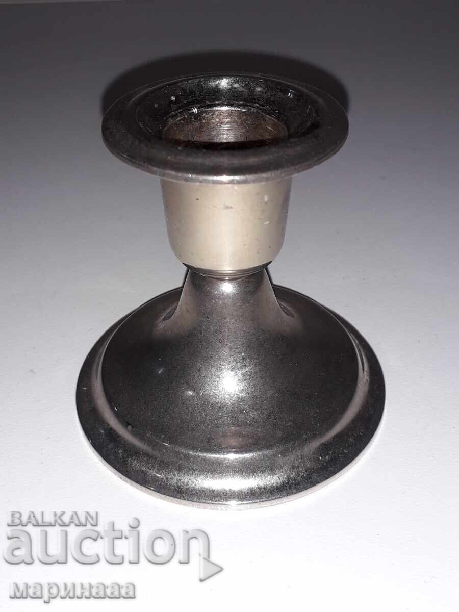 CANDLEHOLDER. SILVER-PLATED BRONZE