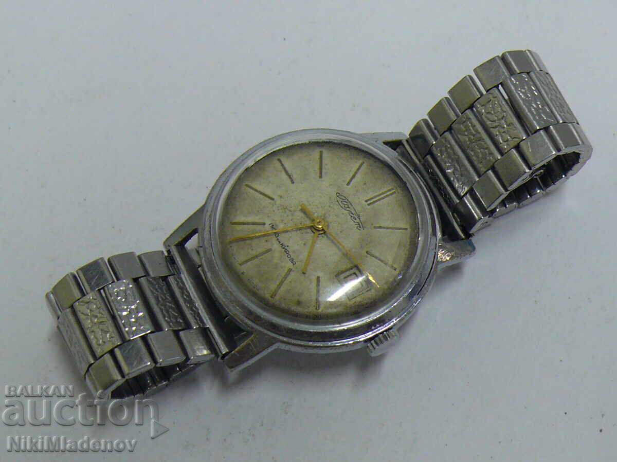 Auction Soviet POLET/POLJOT Men's wristwatch with date function Auction Soviet POLET/POLJOT Men's wristwatch with date function