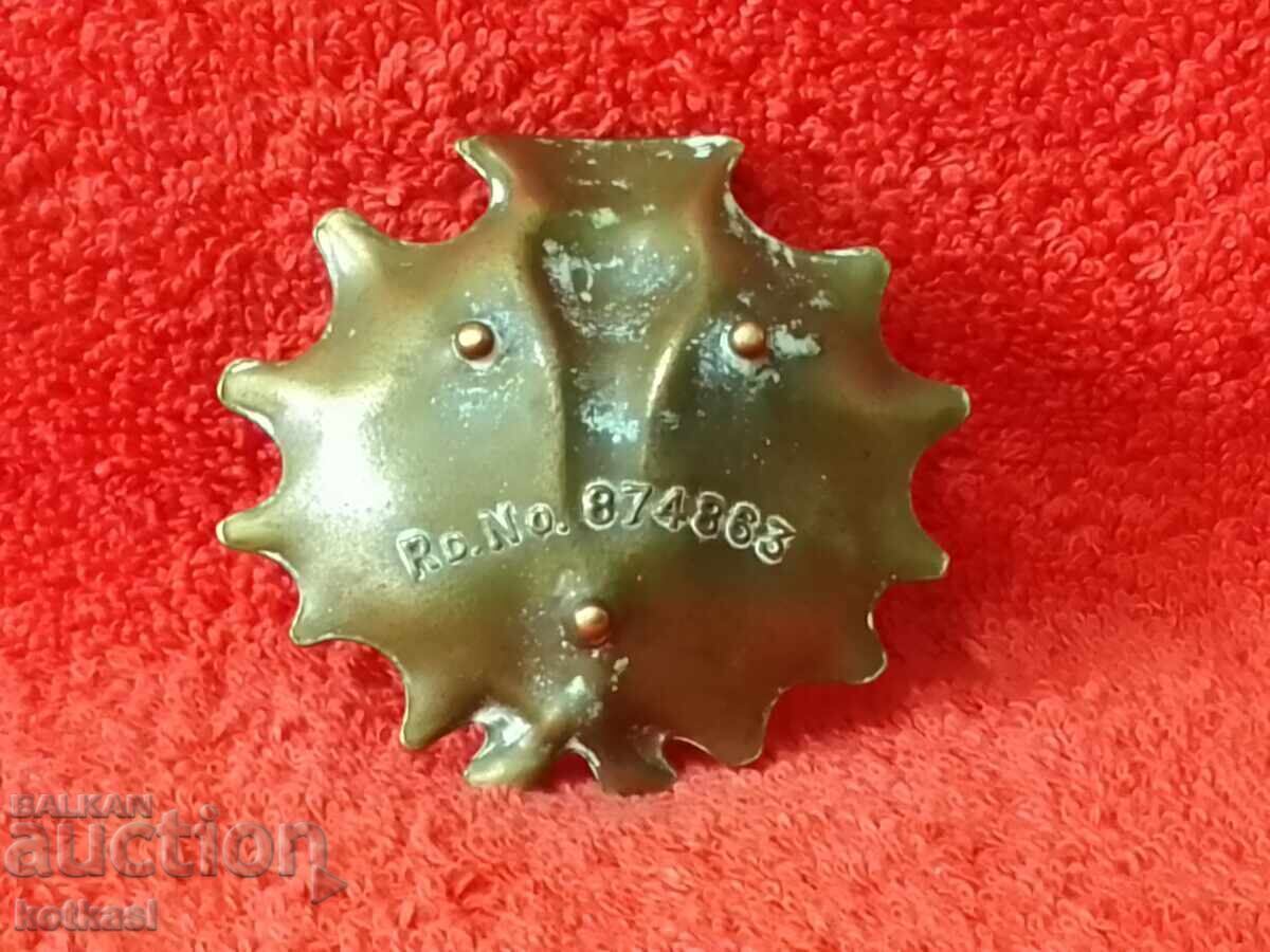 Old metal souvenir number board BONNIE SCOTLAND - 5 Old metal souvenir number board BONNIE SCOTLAND - 5