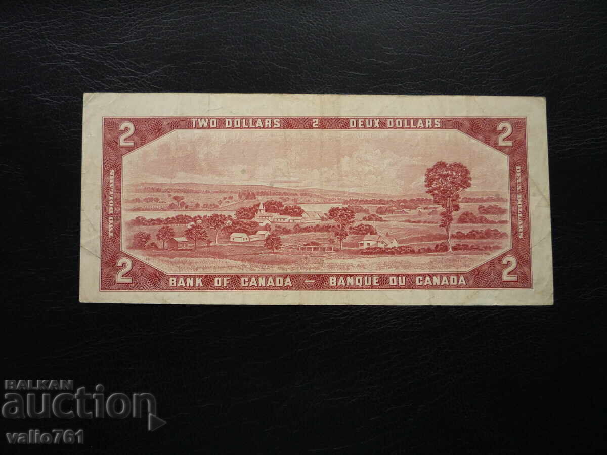 CANADA 2 DOLLARS 1954 with price 10.00 BGN | € 5.11