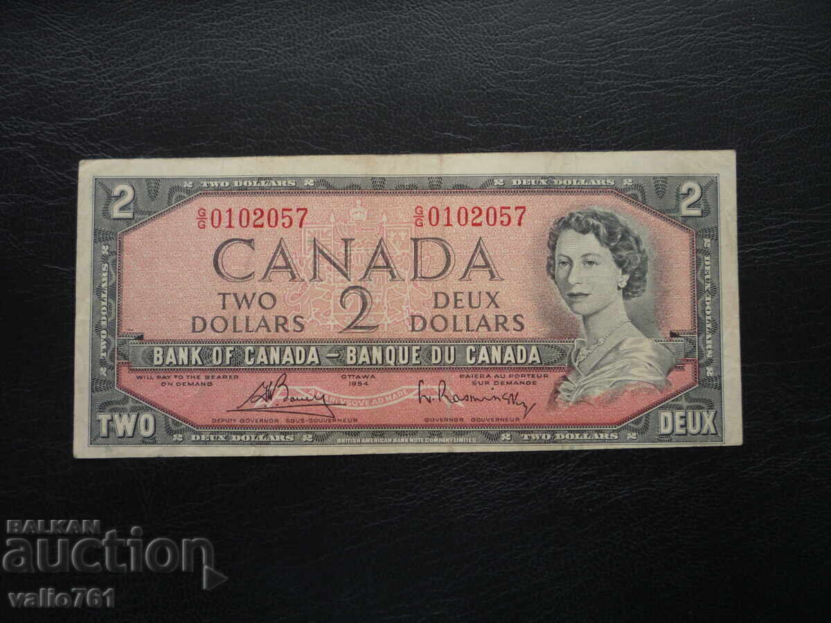 CANADA 2 DOLLARS 1954