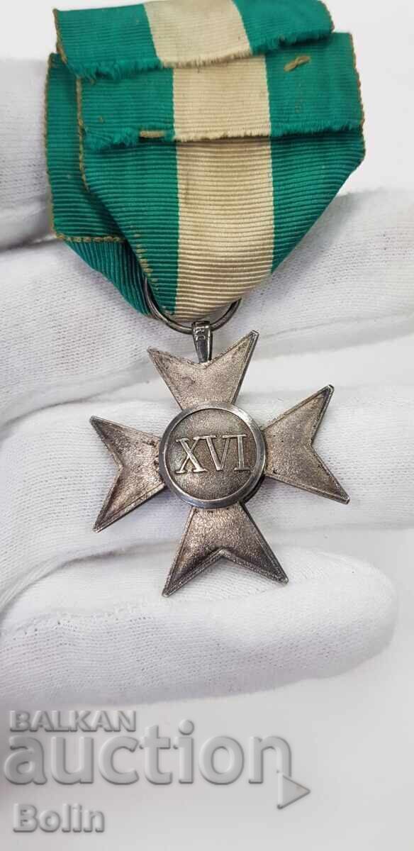 Δημοπρασία Σπάνιος Ασημένιος Σταυρός Αξίας 16 στον ιταλικό στρατό το 1900