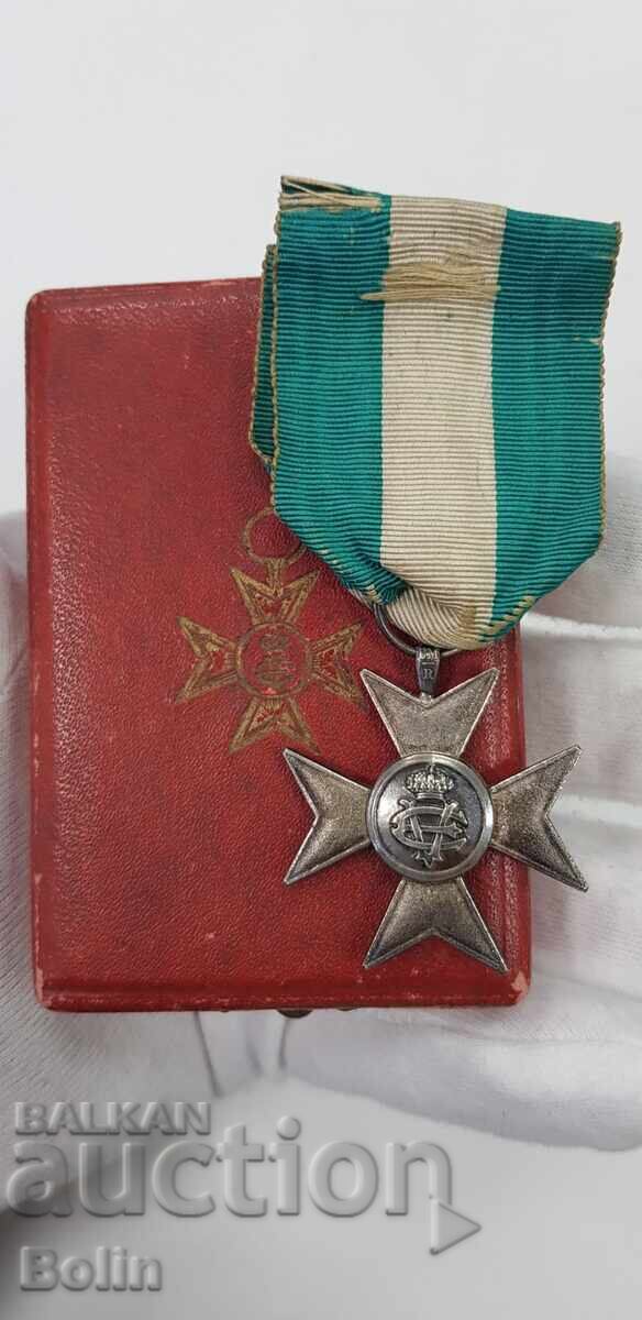 Rare Silver Cross For Merit 16 Years in the Army Italy 1900