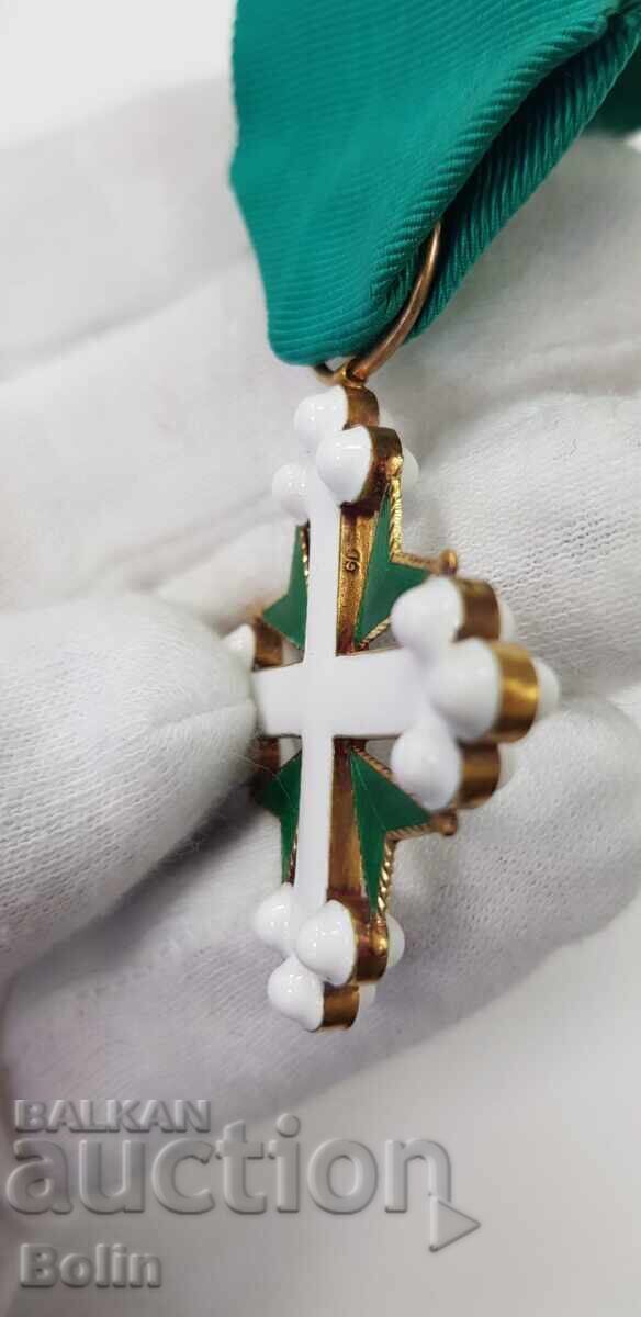 Παράδοση Σπάνιο χρυσό μετάλλιο Αγίου Μαυρικίου 1900 Ιταλία 18 καράτια 750πμ