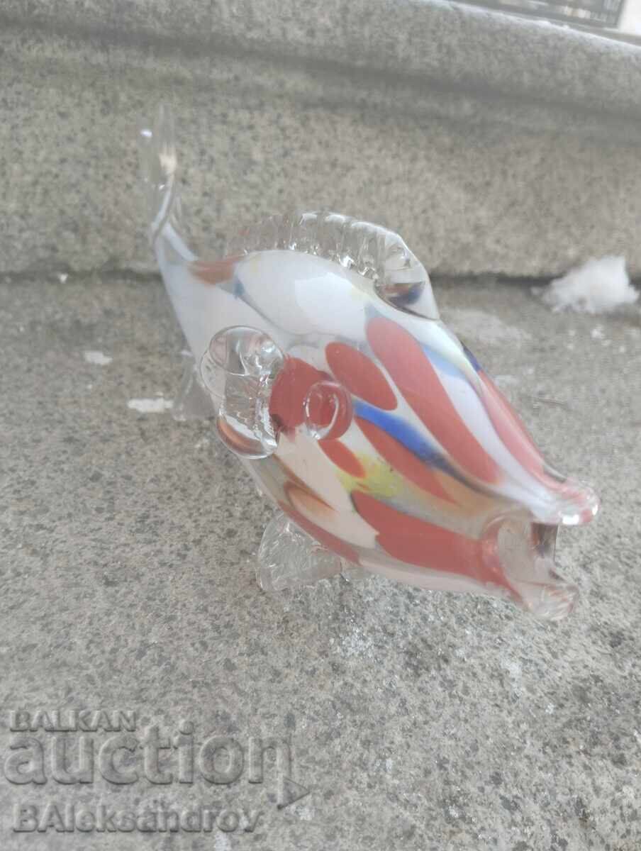 Стъклена риба от соца духано стъкло с цена 23.00 лв. | € 11.76 Стъклена риба от соца духано стъкло с цена 23.00 лв. | € 11.76