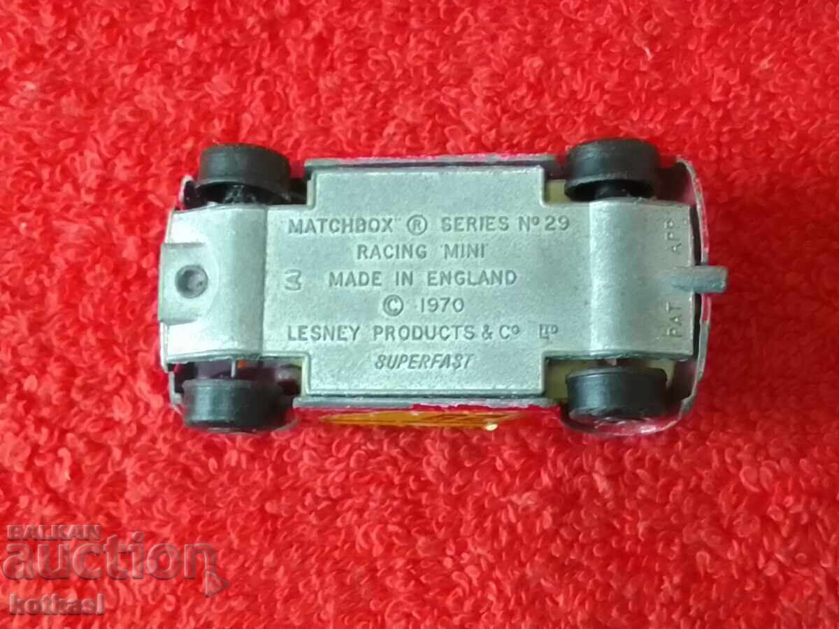Стар модел кола RACING MINI 1970 MATCHBOX ENGLAND LESNEY - 6