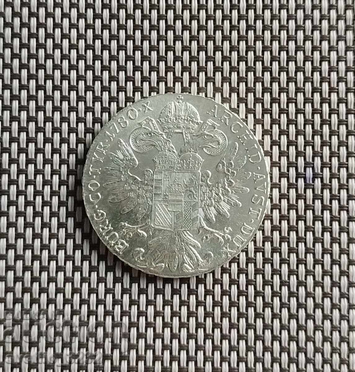 1 thaler 1780 Maria Theresa με τιμή 99.00 BGN | € 50.62 1 thaler 1780 Maria Theresa με τιμή 99.00 BGN | € 50.62