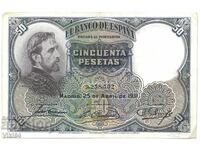 Bancnota Spania 25 pesetas 1931 Pesetas