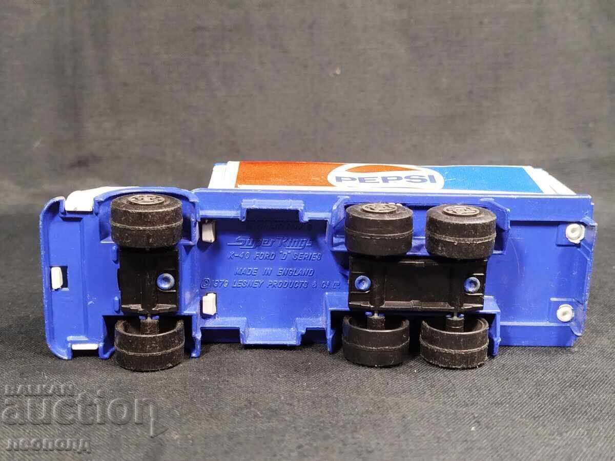 OLD RETRO METAL TRUCK PEPSI MATCHBOX KING SIZE - 6 OLD RETRO METAL TRUCK PEPSI MATCHBOX KING SIZE - 6