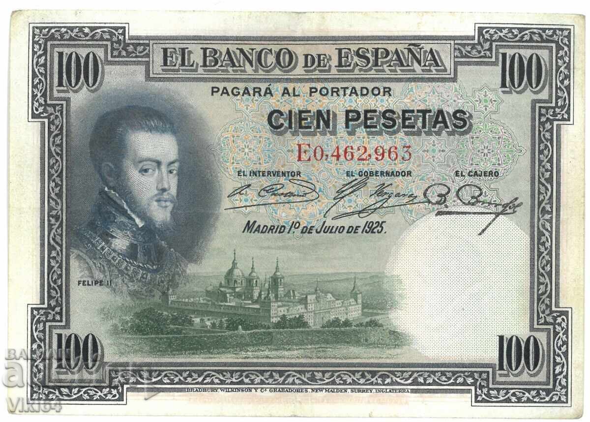 Испания Банкнота 100 песети 1925 г. Pesetas
