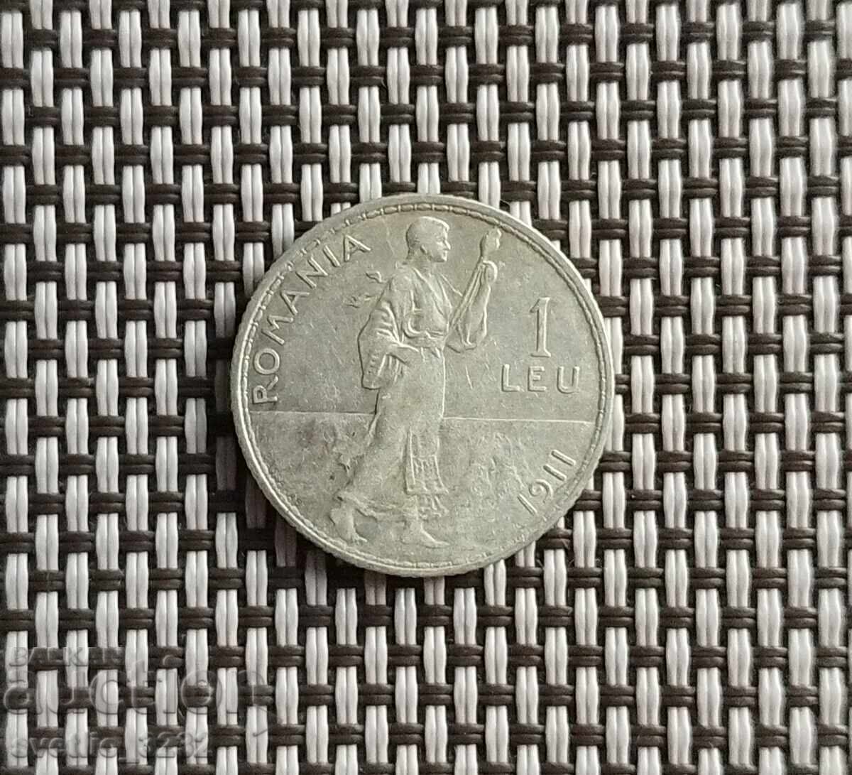 1 leu 1911 Romania 1 leu 1911 Romania