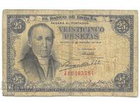 Spain Banknote 25 Pesetas 1946 Pesetas