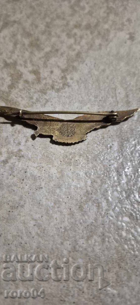 Delivery of PILOT BADGE - KINGDOM OF BULGARIA Delivery of PILOT BADGE - KINGDOM OF BULGARIA