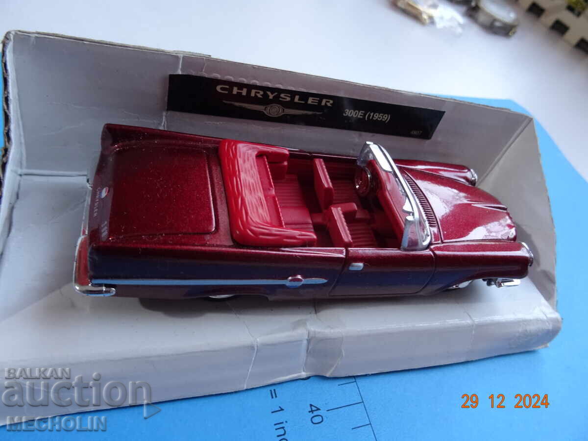Auction COLLECTIBLE METAL CAR CHRAYSLER 300 E 1959 Auction COLLECTIBLE METAL CAR CHRAYSLER 300 E 1959
