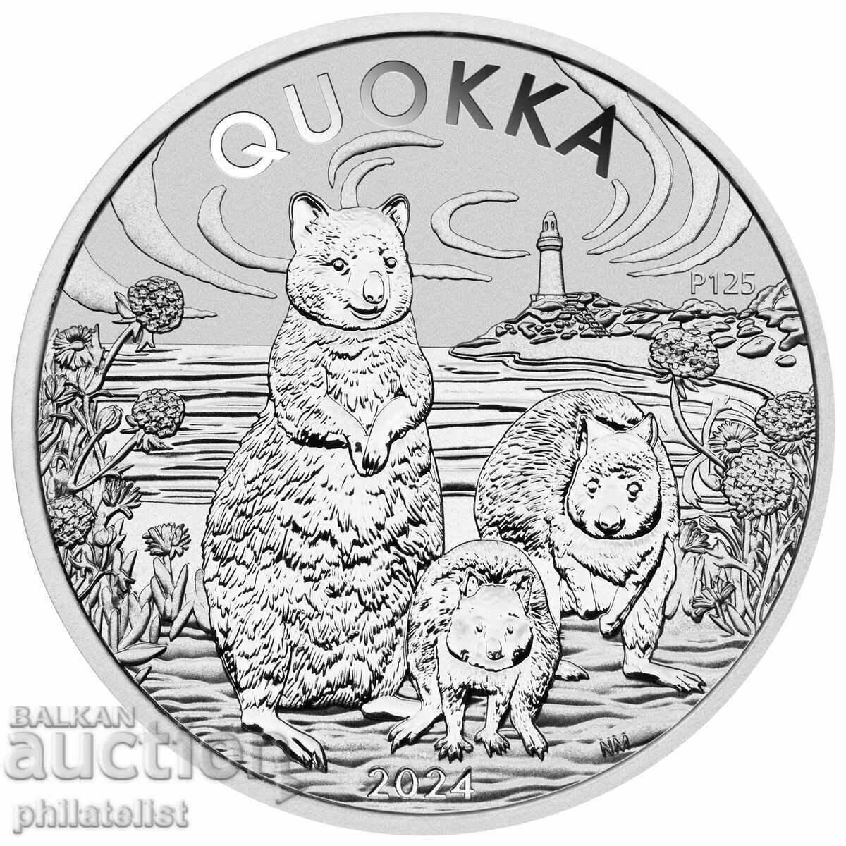 Australia 2024 – 1 Dollar – Quokka 1 OZ, Silver Coin PM