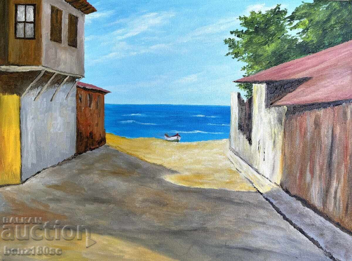 Oil painting "Sozopol motif"