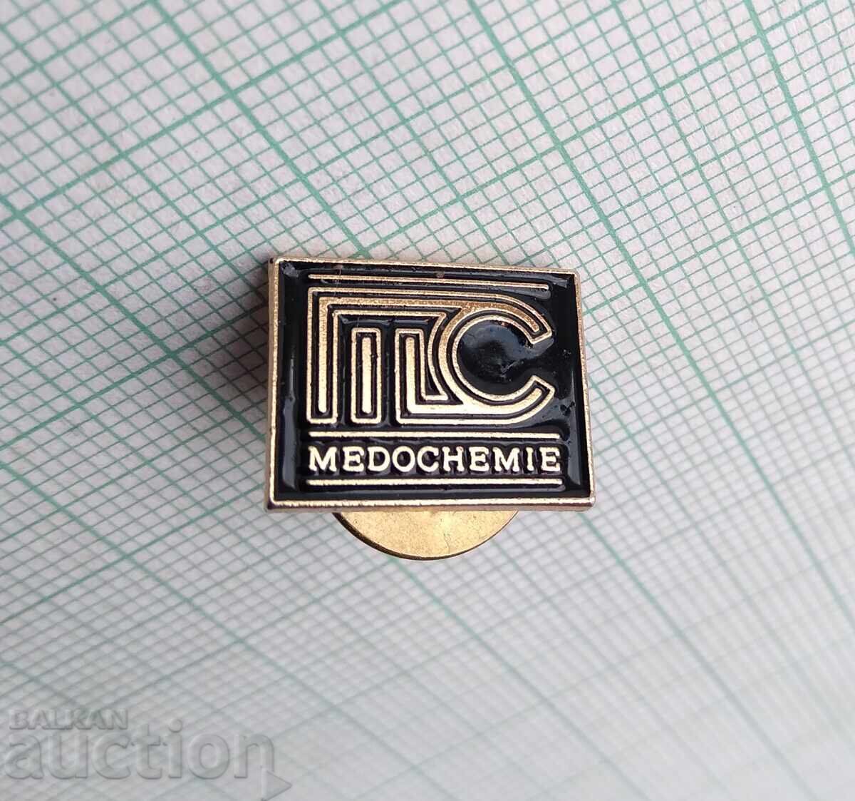 17416 Insigna - companie farmaceutică Medohimiya cu preț 1.00 BGN | € 0.51 17416 Insigna - companie farmaceutică Medohimiya cu preț 1.00 BGN | € 0.51