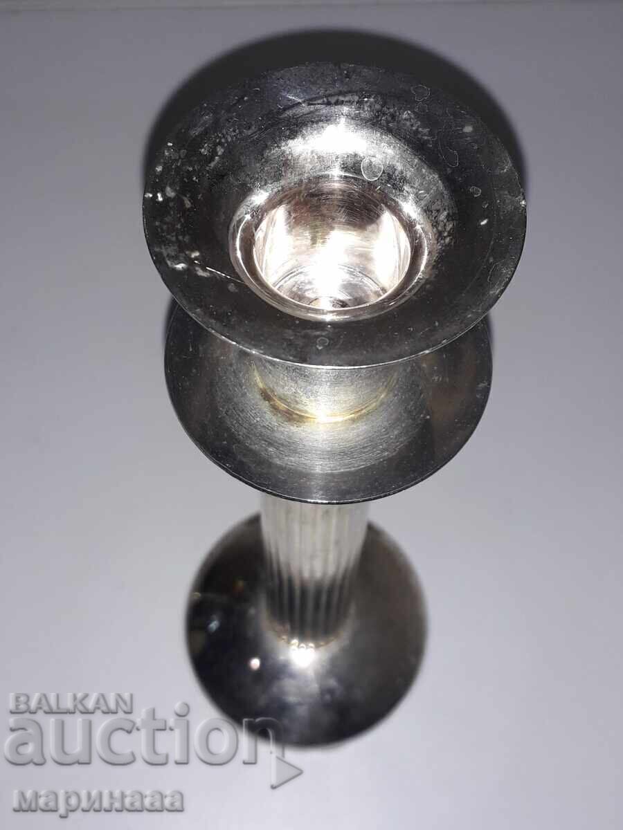 Auction STAR SILVER-PLATED CANDLESTICK Auction STAR SILVER-PLATED CANDLESTICK