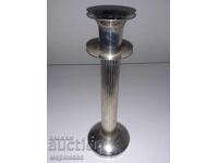 OLD SILVER PLATED CANDLEHOLDER