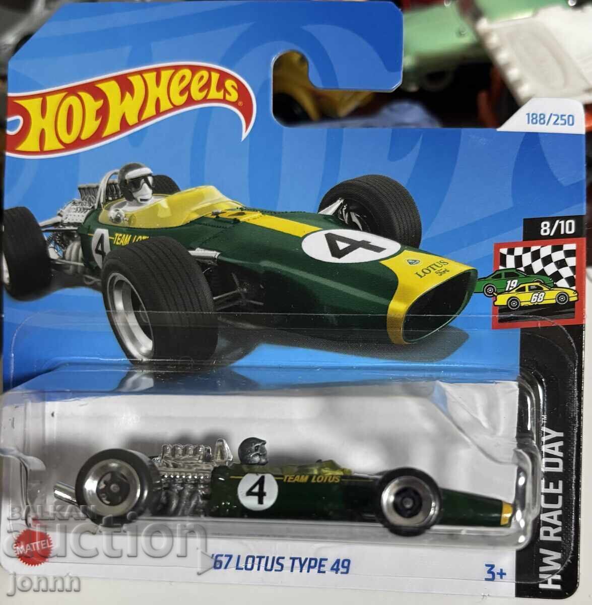 Hot Wheels 67 Lotus Type 49 HRY76 from the HW Race Day series