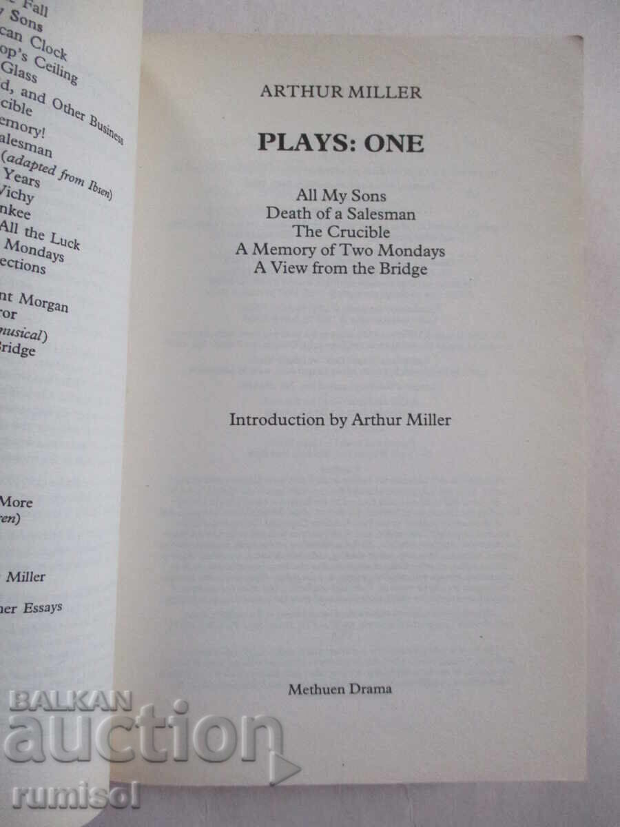 Plays: One - Arthur Miller with price € 8.79 | 17.19 BGN