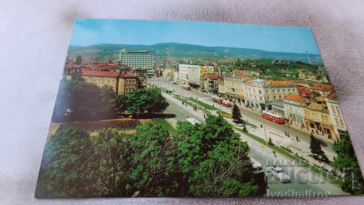 Postcard Shumen Center 1976