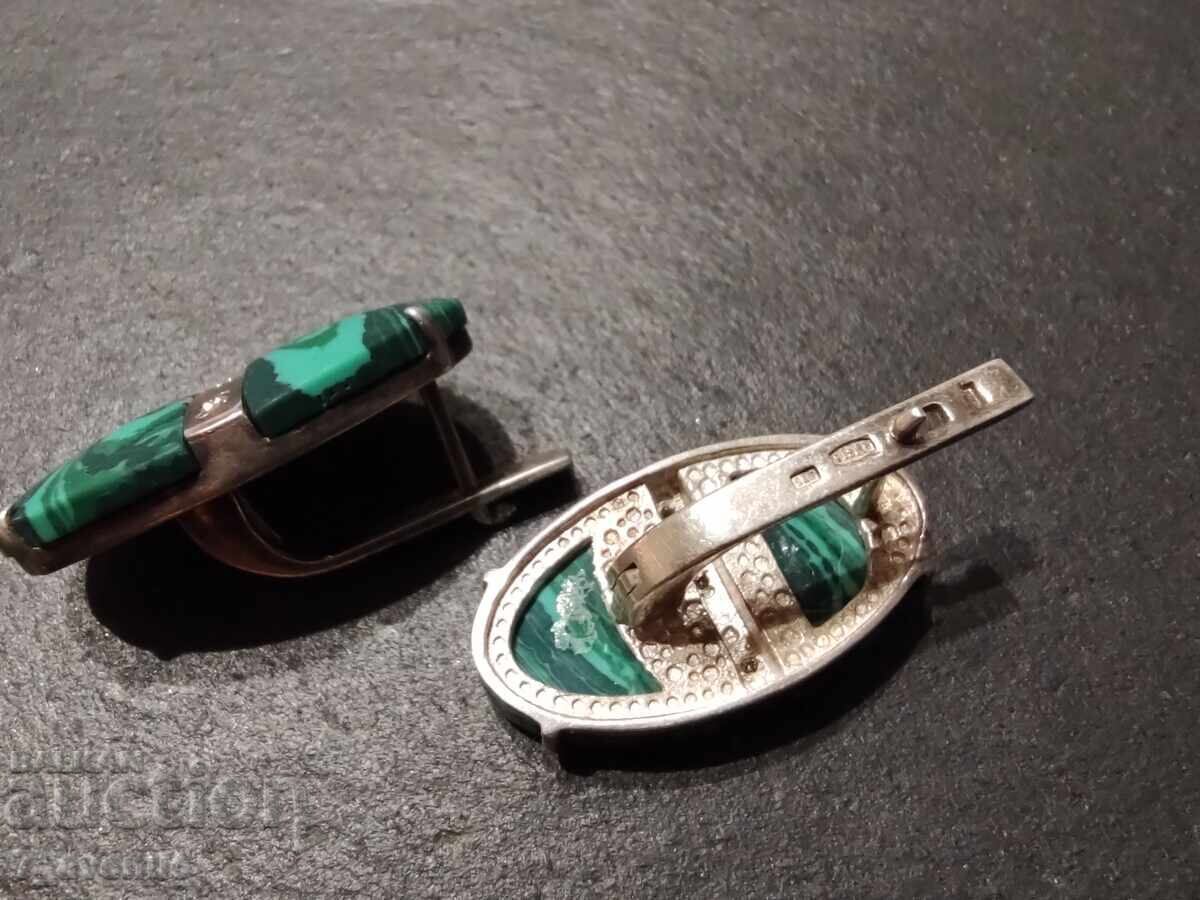 Delivery of Earrings - Russian, silver 875, stone USSR, 30.12.24