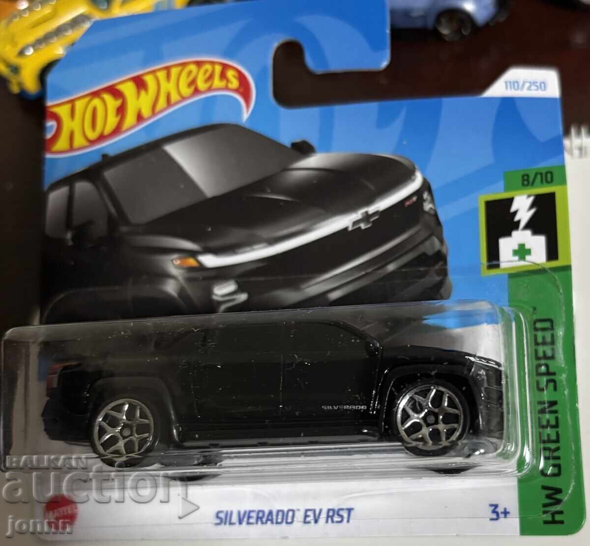 Hot Wheels Metal Car, Silverado EV RST, 1:64