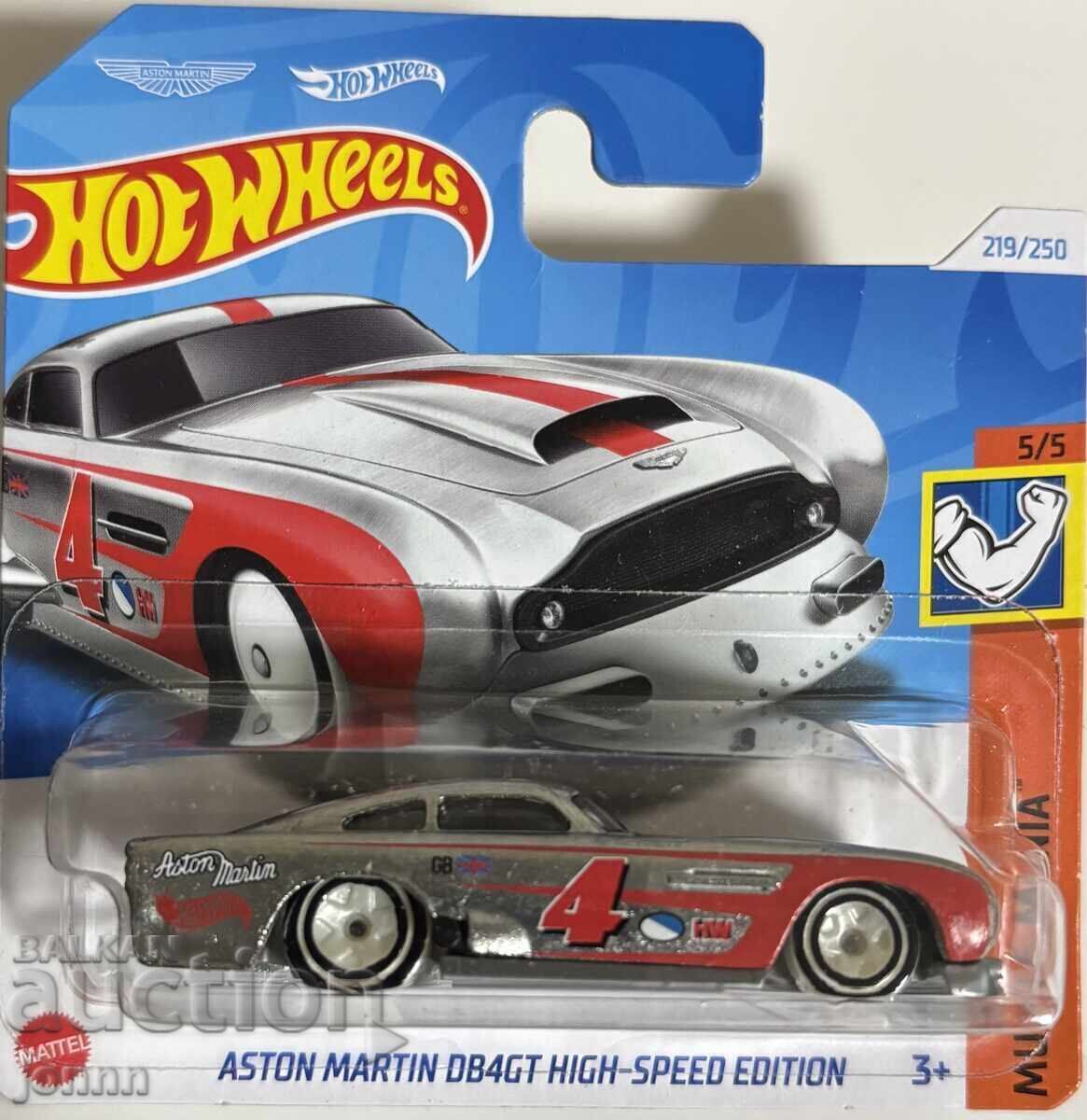 Mașină Hot Wheels, Aston Martin DB4GT High-Speed ediție, 1:64