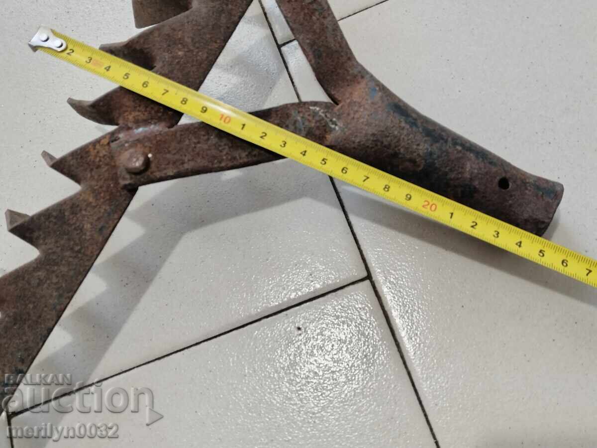 Hand forged grappa, wrought iron, tool - 5