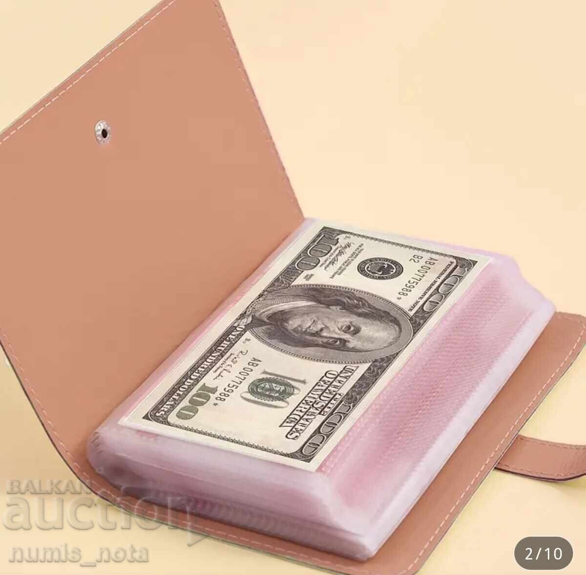 Δημοπρασία Λεύκωμα χαρτονομισμάτων τσέπης με 50 φύλλα