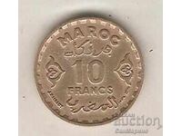 +Morocco 10 francs AN 1371