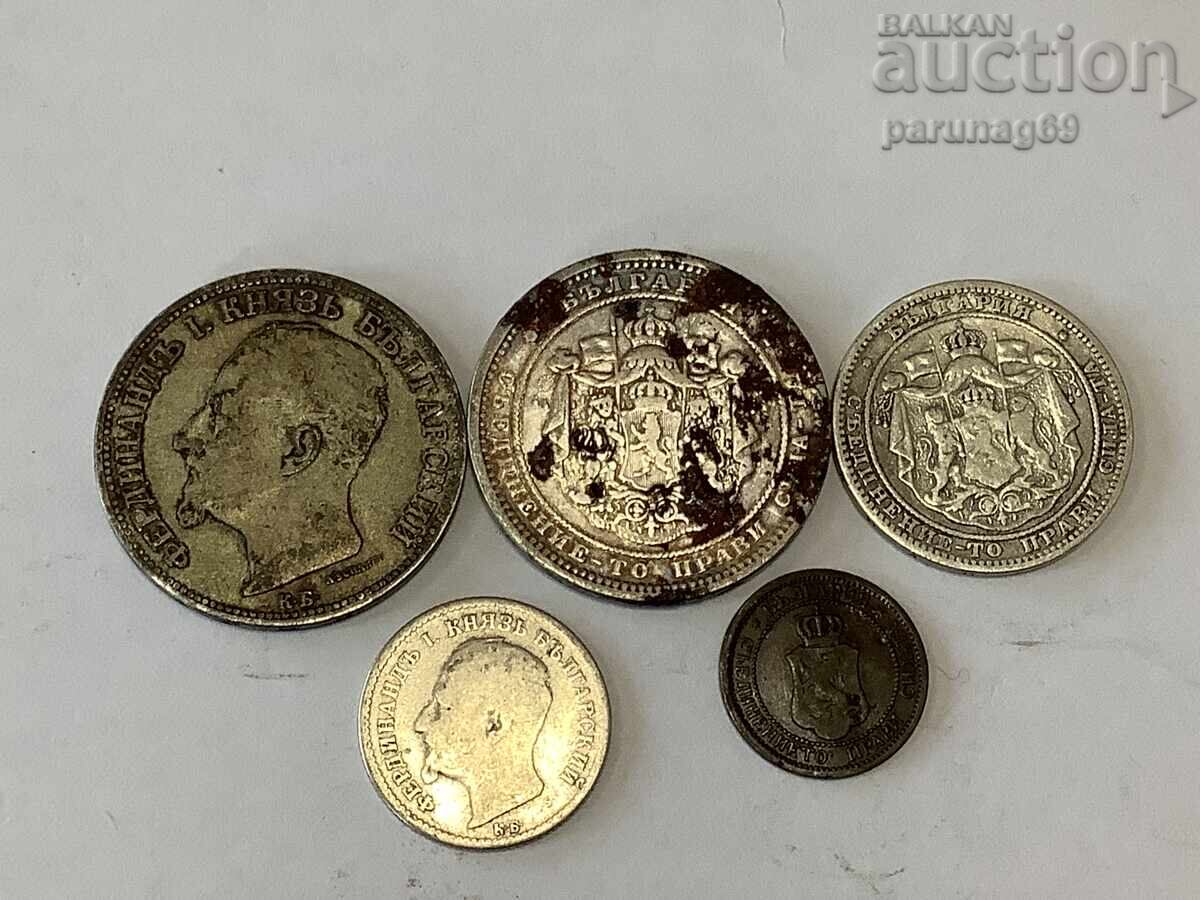 България лот 5 монети Трето Българско Царство с цена 100.00 лв. | € 51.13 България лот 5 монети Трето Българско Царство с цена 100.00 лв. | € 51.13