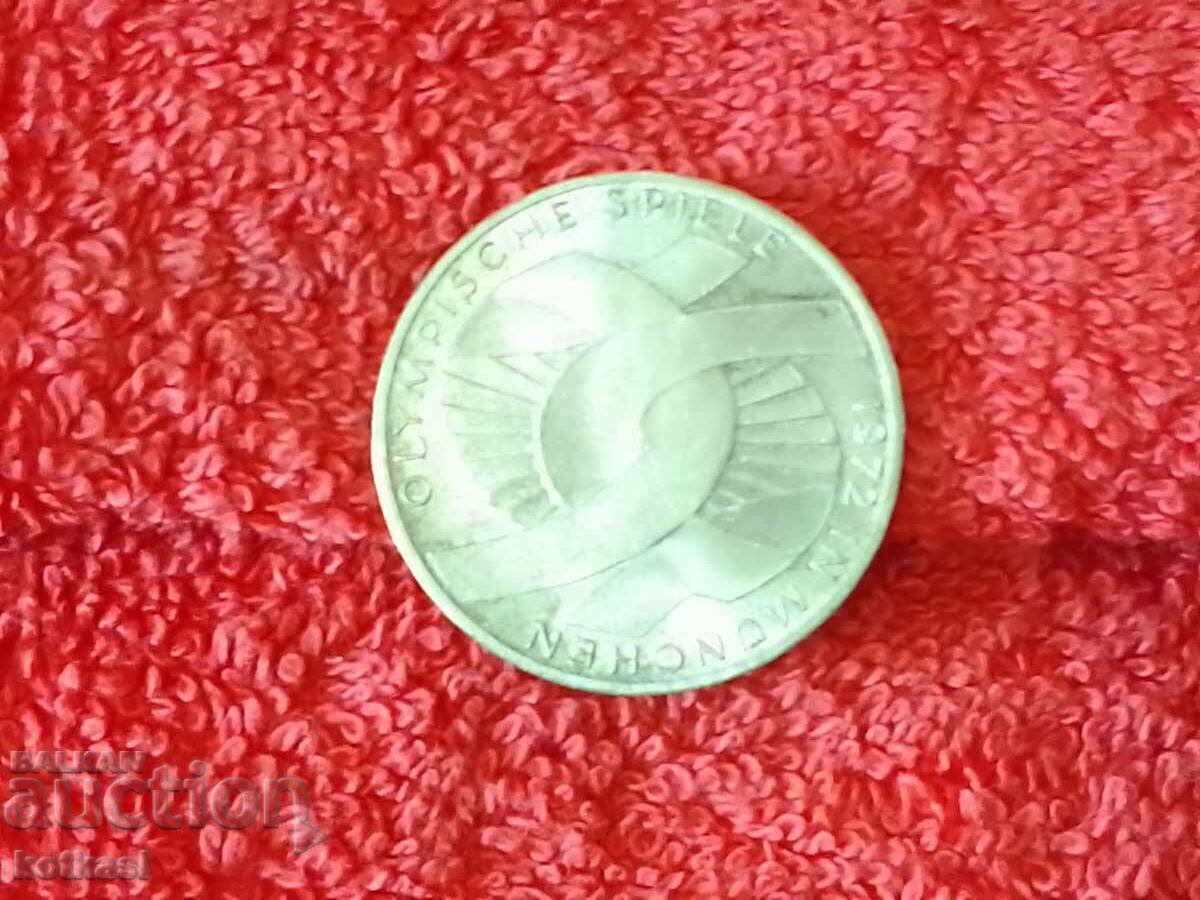 Auction Silver coin 10 Mark D Olympics Munich 1972 Germany Auction Silver coin 10 Mark D Olympics Munich 1972 Germany