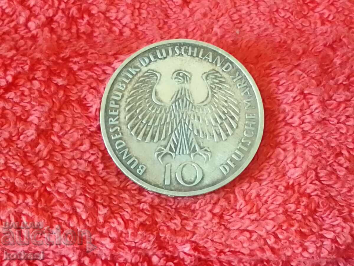 Auction Silver coin 10 marks Olympics Munich 1972 Germany Auction Silver coin 10 marks Olympics Munich 1972 Germany