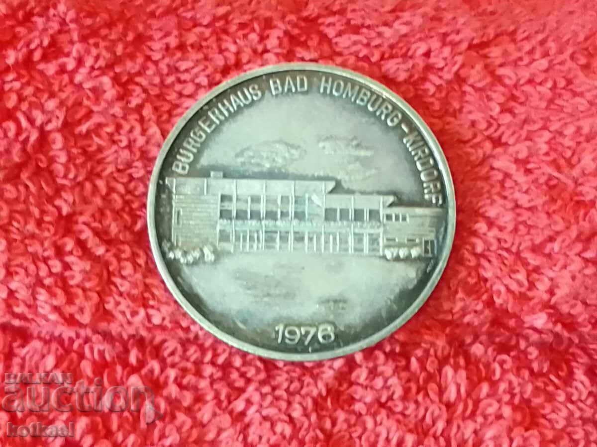 Παράδοση Ασημένιο 1000 Πλακέτα Μετάλλιο Γερμανίας Αμβούργο 1976