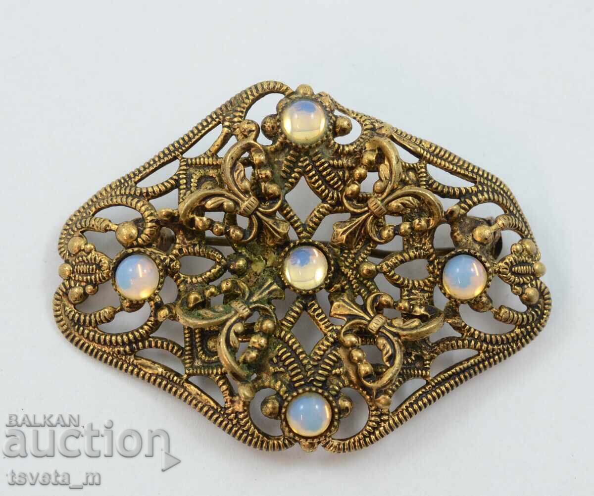 Antique filigree brooch