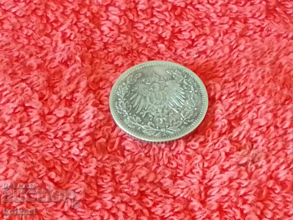 Old silver coin 1/2 mark 1914 A Germany quality - 6 Old silver coin 1/2 mark 1914 A Germany quality - 6
