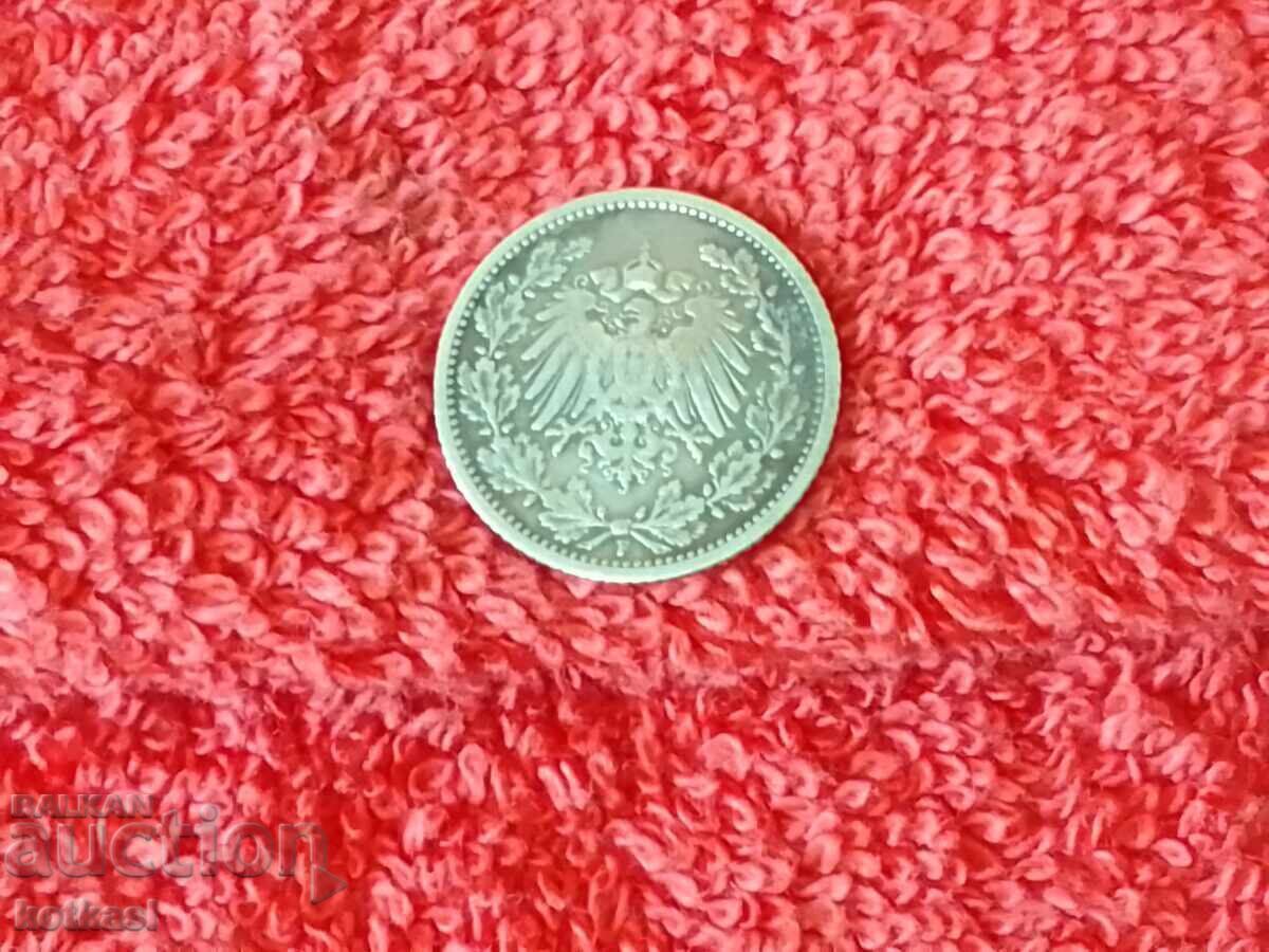 Moneda de argint 1/2 marcă 1906 F Germania calitate - 5 Moneda de argint 1/2 marcă 1906 F Germania calitate - 5