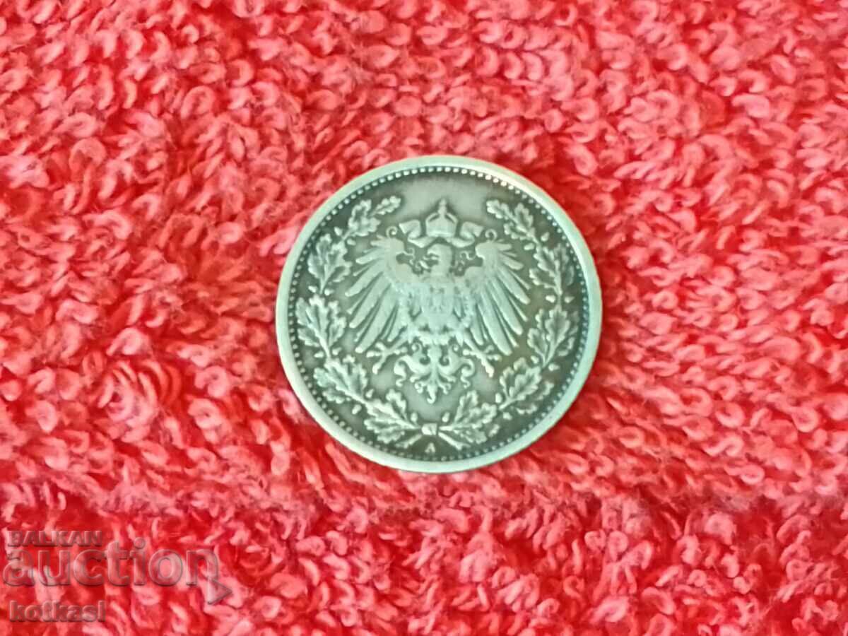 Monedă de argint 1/2 mărci 1905 Si calitatea Germaniei - 5 Monedă de argint 1/2 mărci 1905 Si calitatea Germaniei - 5