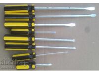 set of 8 new screwdrivers - from lev