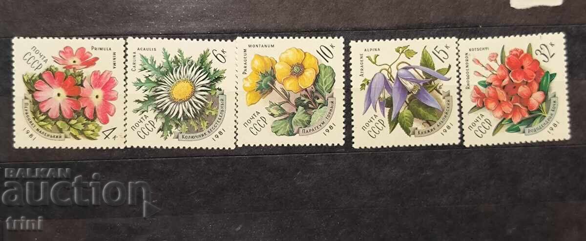 USSR 1981 Flora flowers from the Carpathians