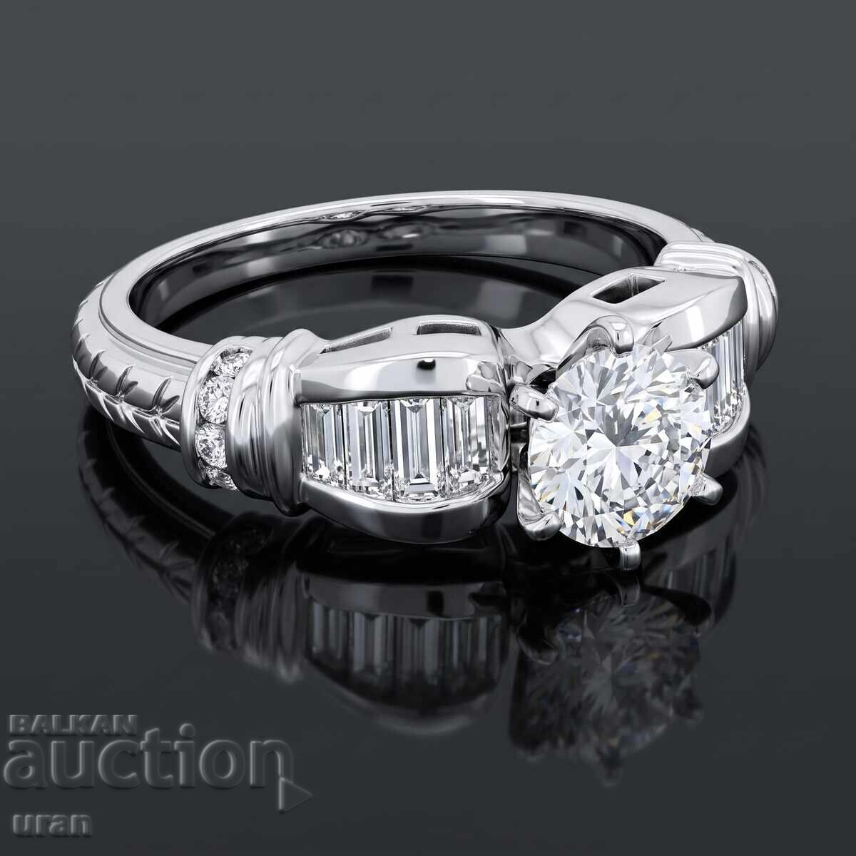 New Gold Ring with 1.03ct Natural Diamonds with price € 2800.00 | 5476.34 BGN