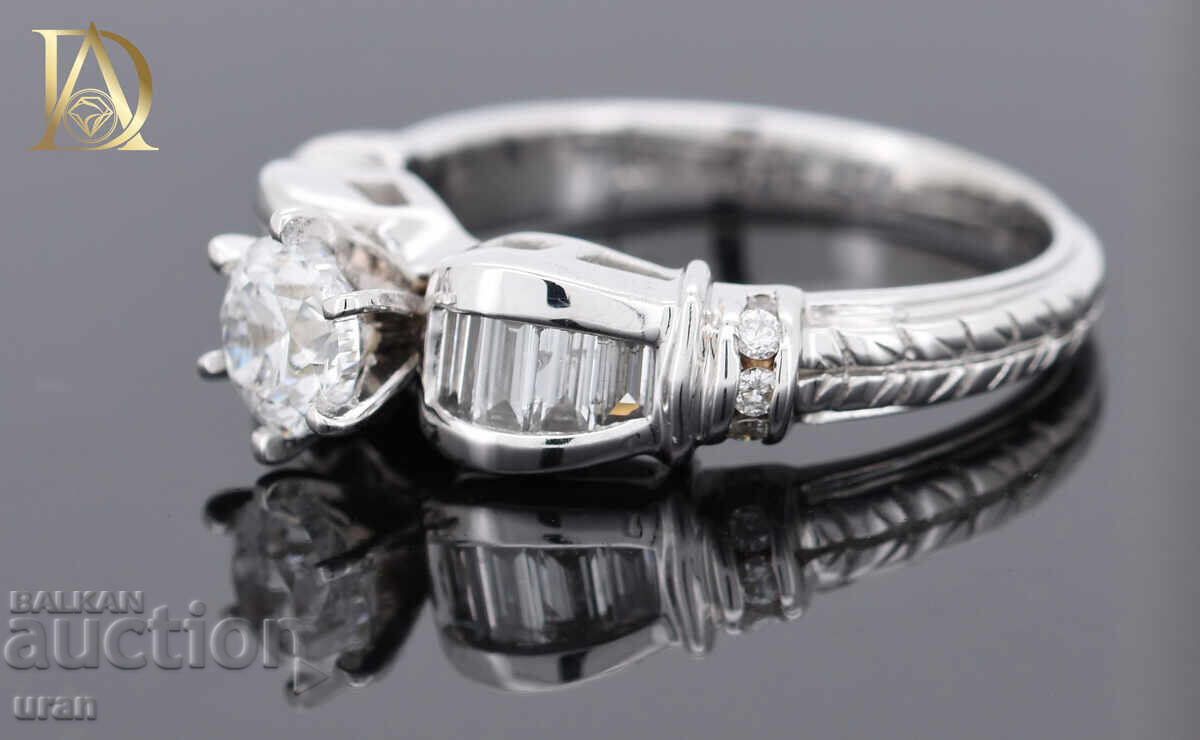 Delivery of New Gold Ring with 1.03ct Natural Diamonds Delivery of New Gold Ring with 1.03ct Natural Diamonds