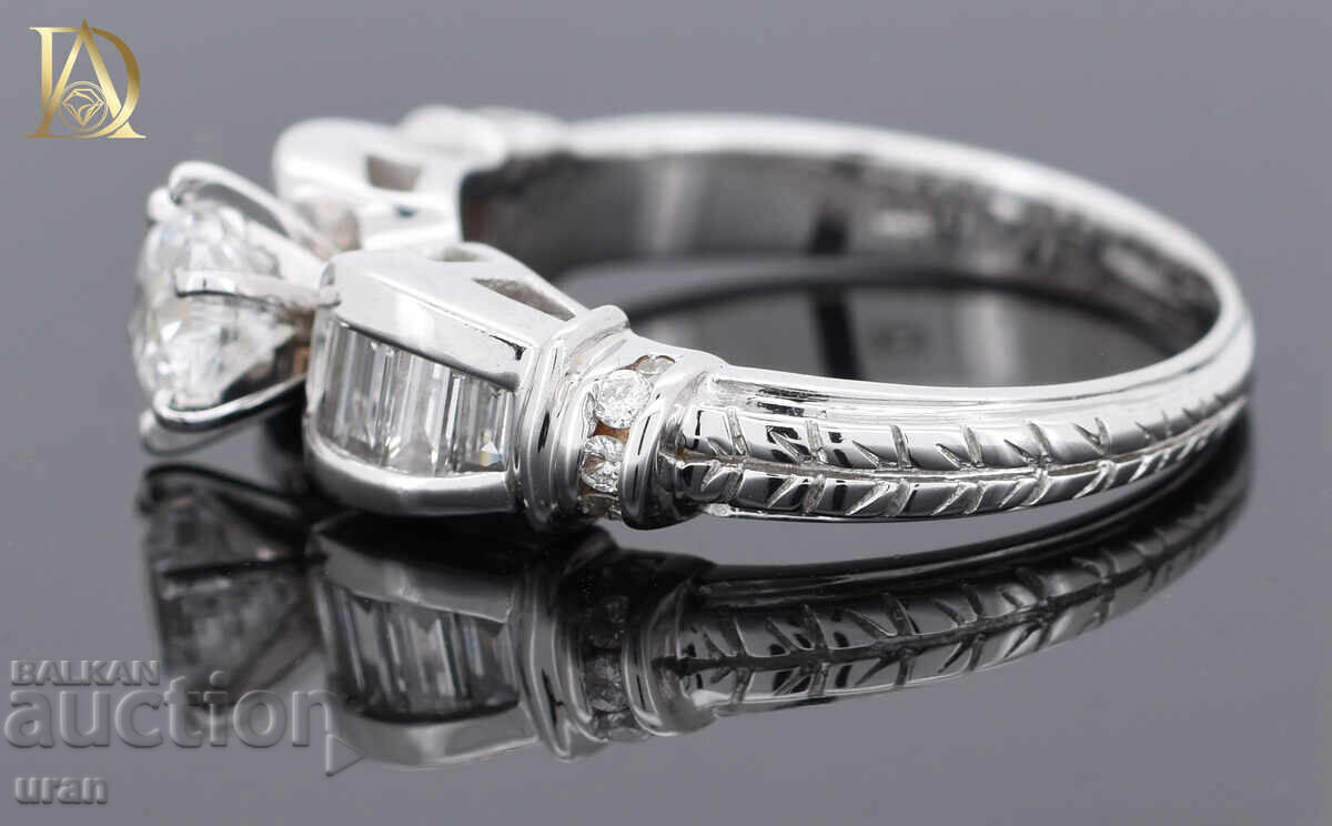 New Gold Ring with 1.03ct Natural Diamonds - 5 New Gold Ring with 1.03ct Natural Diamonds - 5