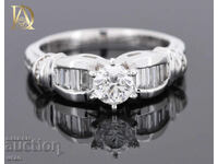 New Gold Ring with 1.03ct Natural Diamonds