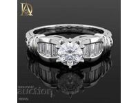 New Gold Ring with 1.03ct Natural Diamonds