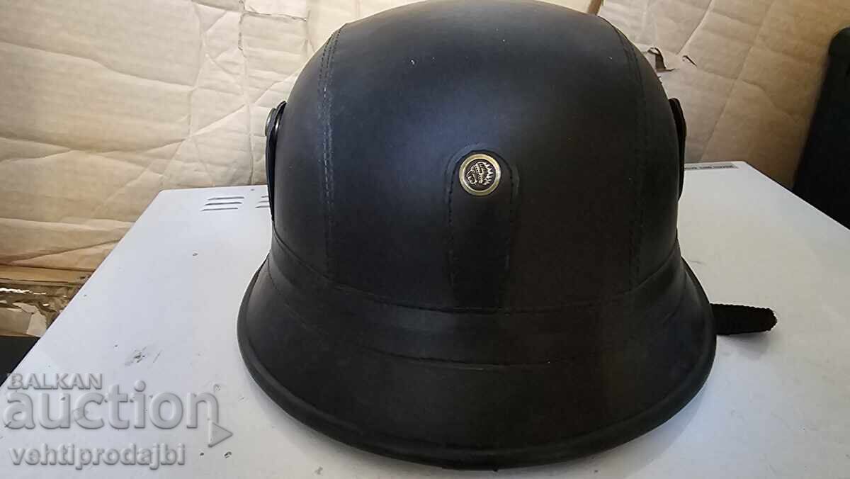 Auction Helmet, covered with leather/composite, lightweight/ Auction Helmet, covered with leather/composite, lightweight/